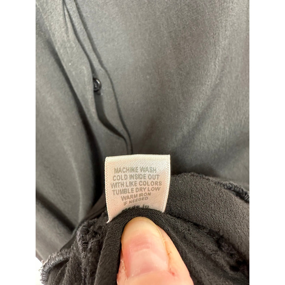 MONROW / Revolve - Small - Crepe Long Sleeve Jumpsuit in Black - Picture 13 of 13